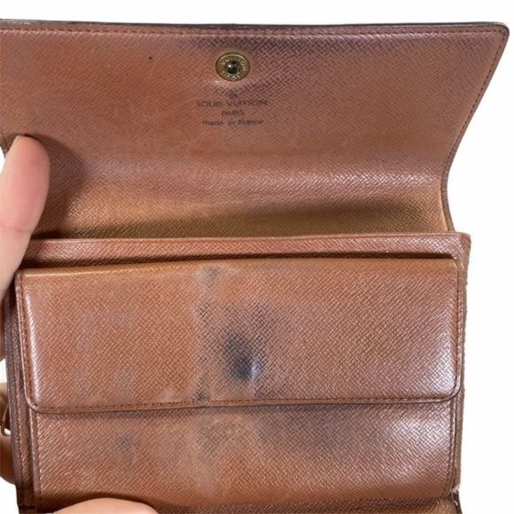 Authentic Louis Vuitton Wallet Porte Tresor Etui Papier Trifold LV Vintage - Picture 5 of 11